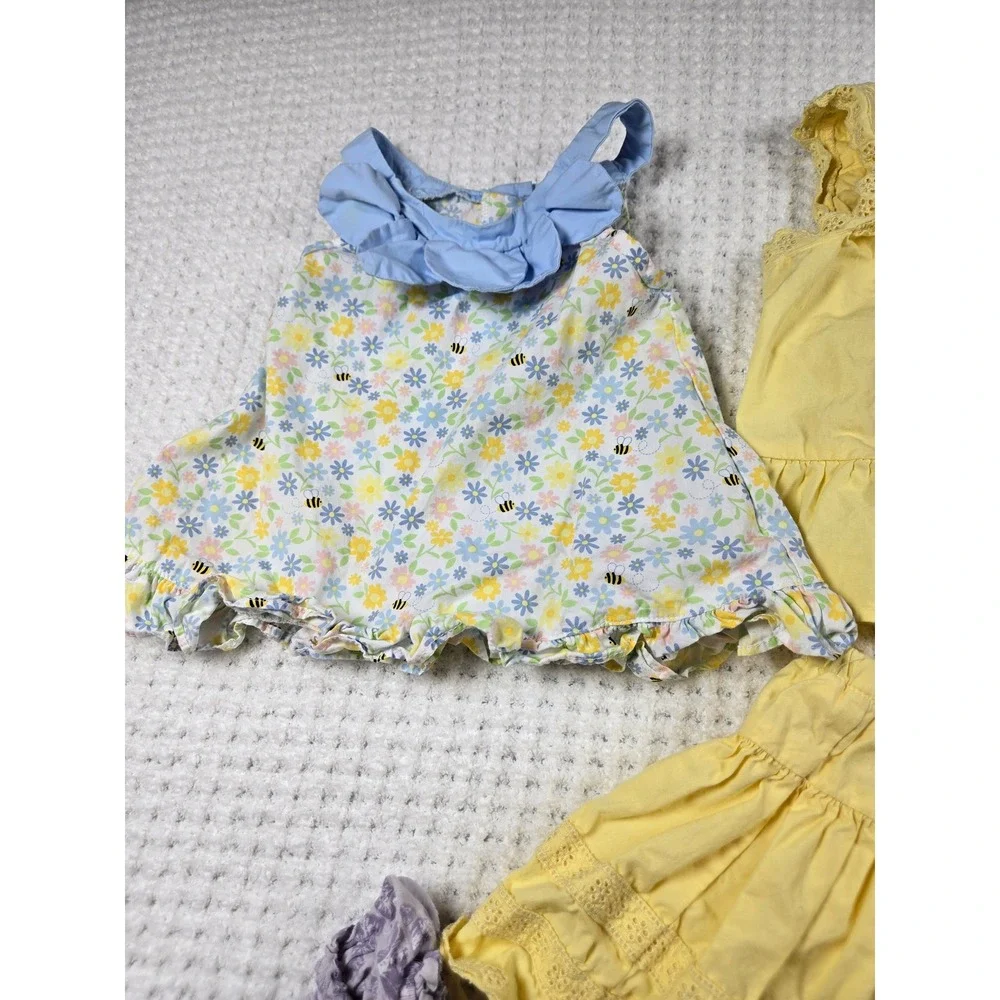 Baby Girl Summer Clothes Bundle Lot 24M‎ 2T Floral Lace Bee Set Baby girl